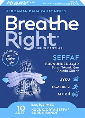 Breathe Şeffaf Burun Bantları 10'lu YENİ Ambalajında 60 ADET (6 KUTU)