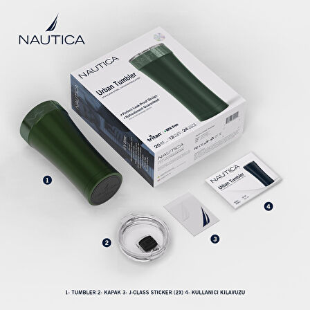 Nautica urban tumbler termos 590ml Yeşil