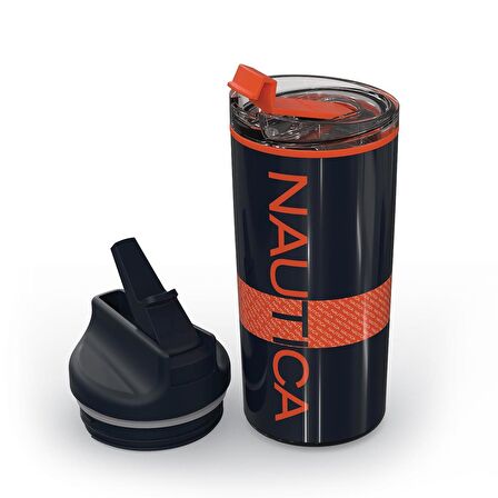 Nautica NTM02 Sport Termos Paslanmaz Çelik 950 ml Navy Turuncu