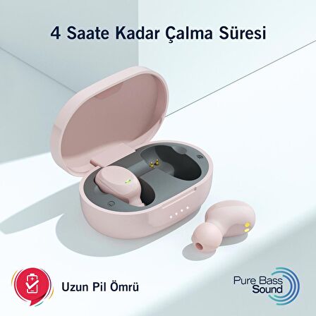 Nautica Buds T120 TWS Stereo Kablosuz Kulak İçi Kulaklık Pembe