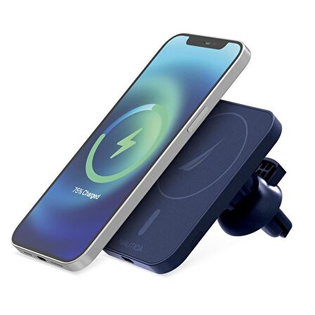Nautica CH300 Magsafe Kablosuz Telefon Tutucu Araç İçi Şarj Cihazı Navy
