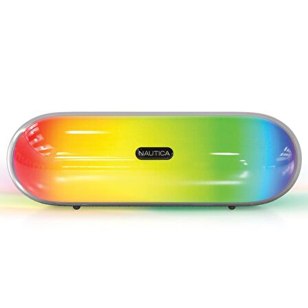 Nautica S220 Led Işıklı Taşınabilir Bluetooth Speaker Hoparlör Ses Bombası 2400mAh 10W Siyah