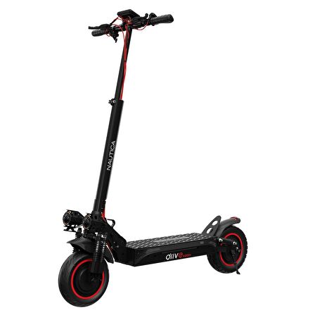 Nautica Drive A1200x Katlanabilir Elektrikli Amortisörlü 1200W Scooter Siyah