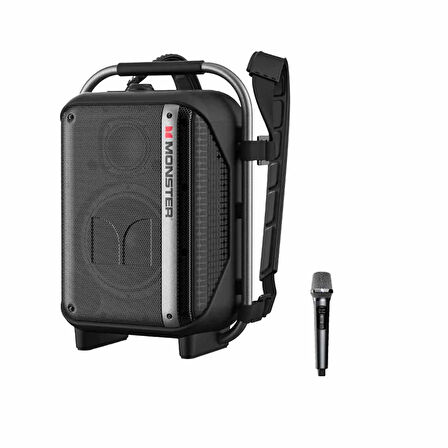 Monster Traveler 1 Mikrofonlu Yüksek Güçlü Bluetooth Hoparlör 200W