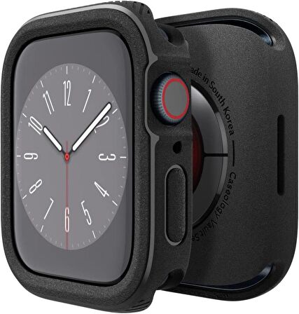 Caseology by Spigen Apple Watch Uyumlu Seri 8/7 (45mm) Kılıf Vault Matte Black - ACS05465 