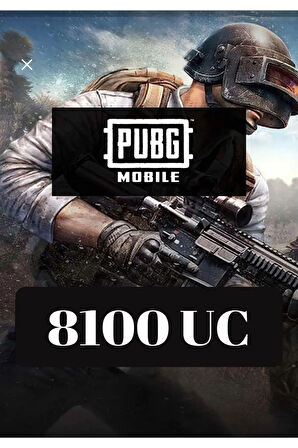 PUBG Mobile 8100 UC ID (Yalnızca TR Geçerli)