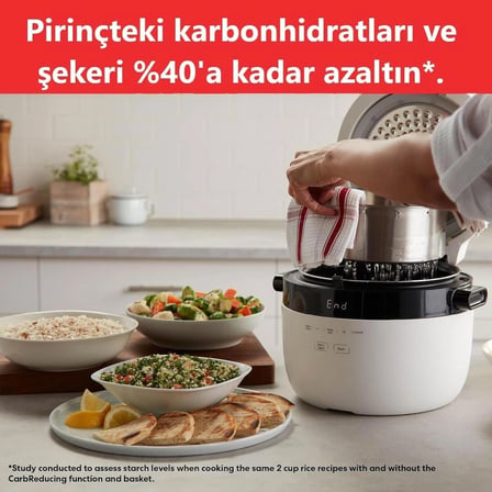 Instant Pot Hızlı Pilav Pişirici ve Buharlı Pişirici 40 Porsiyon 5 Lt.