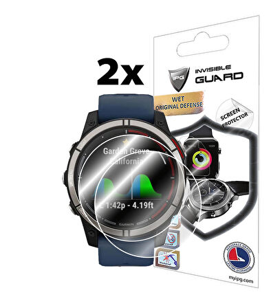 IPG Garmin  Quatix 7 Standart -  Sapphire Edition Ekran Koruyucu (2 Adet)