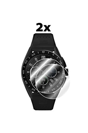 TAG He uer Connected Calibre E4 (Kasa:45 mm) ile uyumlu IPG HydroGel Ekran Koruyucu (2 Adet)