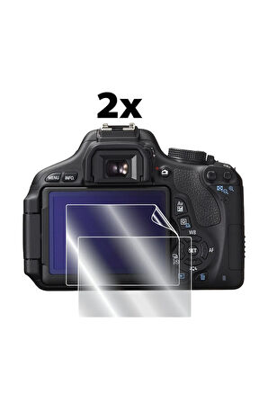 Canon Eos 600d Slr Digital Fotoğraf Makinesi Hydrogel Ekran Koruyucu (2 ADET)