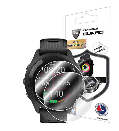 Garmin Forerunner 265 (Kasa Ölçüsü 46 mm) ile uyumlu IPG Ekran Koruyucu (2 Adet)