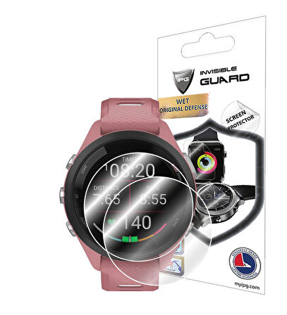 Garmin Forerunner 265s (Kasa Ölçüsü 42 mm) ile uyumlu IPG Ekran Koruyucu (2 Adet)