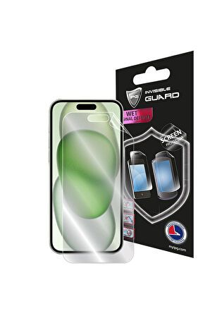 IPG Apple Uyumlu iPhone 15 Plus için IPG Hydrogel Görünmez Ekran Koruyucu