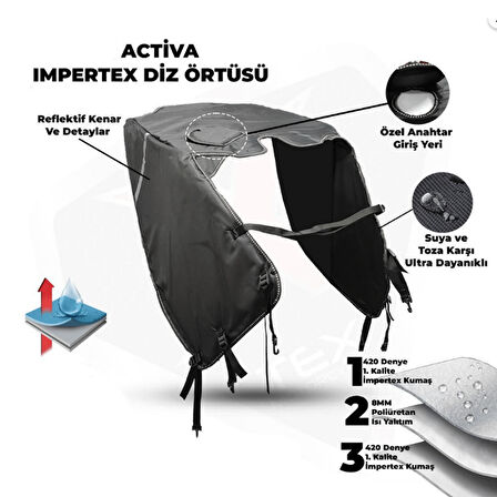 Motobir Diz Örtüsü Premium İmpertex Honda Activa S 125