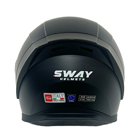 Sway Kapalı Kask Sw 850 Mat Siyah