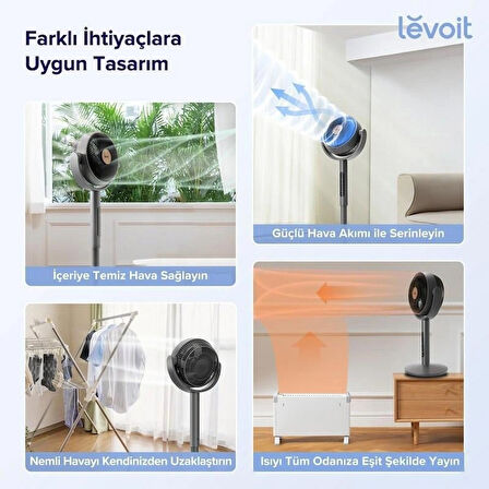Levoit Pedestal Circulator Vantilatör - Gri