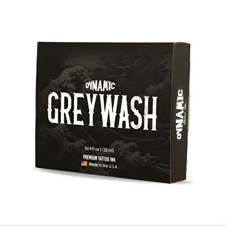 Dynamic Greywash Set 4oz/120ml - 4*4 oz Gölge Seti + 4 oz Mixing Solution