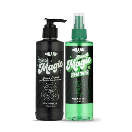 Dynamic Black Magic Stencil Set Dövme Transfer Jeli ve Remover Seti 8oz - 240ml
