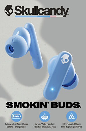 Skullcandy Smokin Buds Tws Kablosuz Kulak İçi Kulaklık Preppy Blue S2TAW-T990
