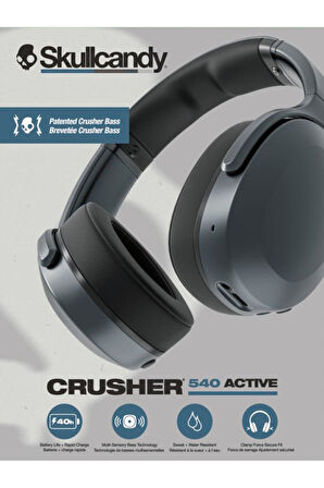 Skullcandy Crusher 540 Active Bluetooth Kulaklık Coal S6EVW-T992