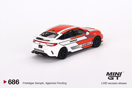 Mini GT Honda Civic TYPE R 2023 Pace Car Red 686