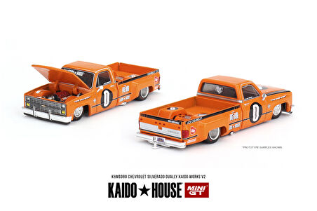 Mini GT Kaido House Chevrolet Silverado Dually KAIDO WORKS V2 1:64 090