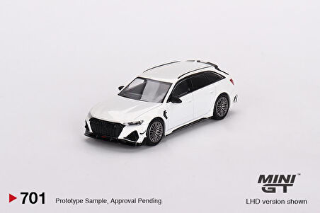 Mini GT Audi ABT RS6-R Glacier White Metallic 701