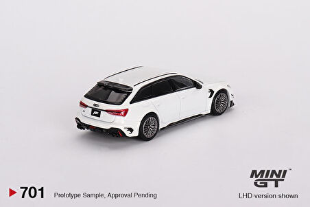 Mini GT Audi ABT RS6-R Glacier White Metallic 701