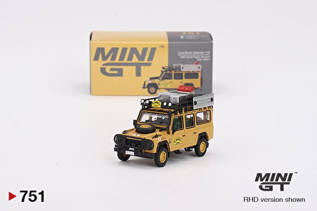 Mini GT Land Rover Defender 110 1989 Camel Trophy Amazon Team Japan 751