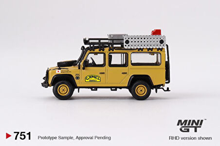 Mini GT Land Rover Defender 110 1989 Camel Trophy Amazon Team Japan 751