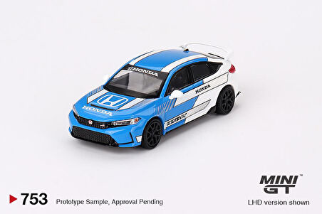 Mini GT Honda Civic Type R #3 2023 Pace Car Blue 753