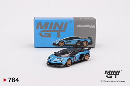 Mini Gt Lamborghini Aventador SVJ 63 Blu Aegir 784