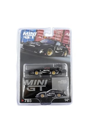 Nessiworld Mini GT 1/64 MAZDA RX-7 LB-Super Liberty Walk Black Blister Paket