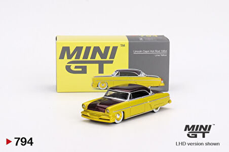 Mini GT Lincoln Capri Hot Rod 1954 Lime Yellow 794