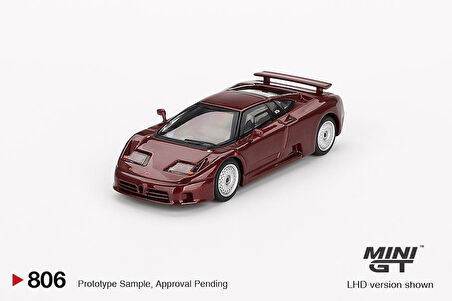 Mini Gt Bugatti EB110 GT Dark Red Metallic 806