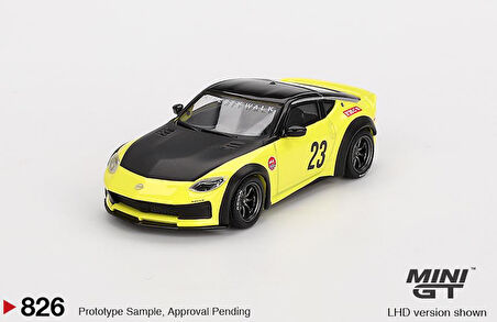 Mini GT Nissan Z LB★NATION WORKS Ikazuchi Yellow 826