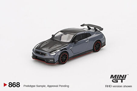 Mini GT Nissan GT-R Nismo 2024 NISMO Stealth Gray 868