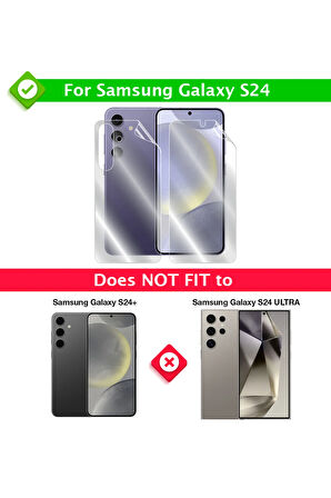Samsung Galaxy S24 için IPG Hydrogel Tam Kaplama (Ekran ve Arka Koruma)