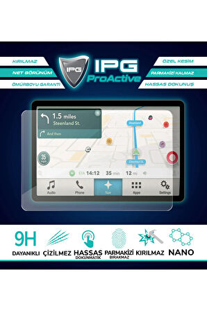 PIONEER AVH-2550NEX 6.8 Inch Navigation Uyumlu için 9H Nano IPG ProActive Ekran Koruyucu