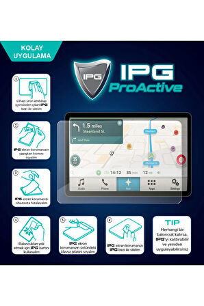 Garmin dezl OTR1000 - LGV1000 için 9H Nano IPG ProActive Ekran Koruyucu