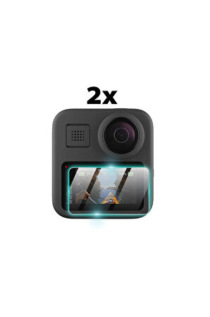 GOPRO MAX 360 Kamera için 9H Nano IPG ProActive Ekran Koruyucu (2 Adet)