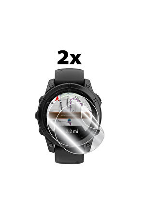 Garmin Fenix 8 (43mm) / Fenix E (47mm) Amoled IPG HydroGel Ekran Koruyucu (2 Adet)