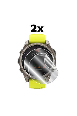 Garmin Fenix 8 (47mm) Amoled/Solar IPG HydroGel Ekran Koruyucu (2 Adet)