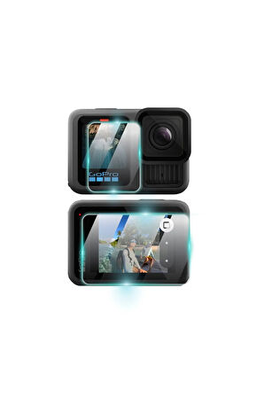 GOPRO HERO13 Kamera için 9H Nano IPG ProActive Ekran Koruyucu (2 Adet Büyük, 1 Adet Küçük Ekran)