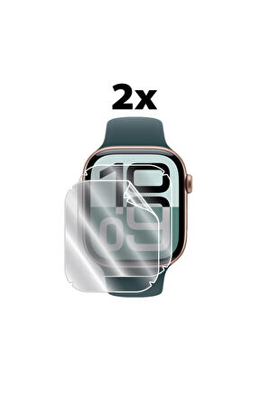 Apple Watch Series 10 Ile Uyumlu Hydrogel (İNCE TPU) Ekran Koruyucu (2 ADET)