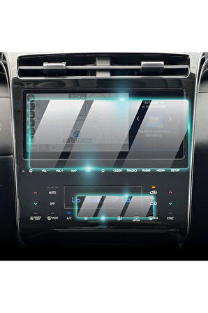 Hyundai 2024-2025 Tucson Uyumlu 10.25" Navigasyon + Klima Ekranı Ipg Proactive Ekran Koruyucu
