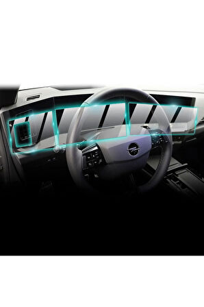 Opel 2022-24 Astra Pure Panel 10" Navi 10" Göst.paneli (3 PARÇA) Proactive Ekran Koruyucu