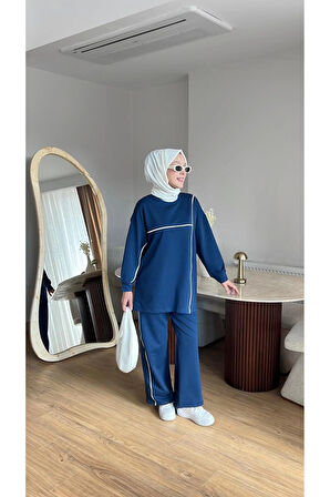 OLİVİA KADIN MEVSİMLİK PENYE ALT ÜST SPOR VE RAHAT TESETTÜR İKİLİ TAKIM