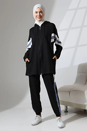 Kadın Mevsimlik Penye Alt Üst Spor Ve Rahat Ikili Tunik Pantolon Şık Tesettür Takım