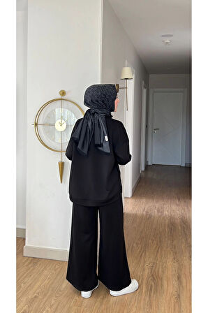 EMİLY MODAL KUMAŞ FERMUARLI TESETTÜR İKİLİ ALT ÜST TAKIM